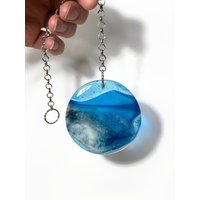 Blau Sun Catcher Fusing Glas Ornament Einzigartige Geschenke Für Mama Wohnkultur Reflektierende Fenster Kunst von jwcalgary