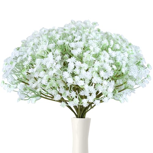 jwogngls 30 Stück Schleierkraut Künstlich, Weiß Künstliche Blumen, Plastik Kunstblumen wie Echt, Künstlich Gypsophila für Hochzeiten, Partys und Home Dekoration jwogngls 30 Stück Schleierkraut Künstlich, Weiß Künstliche Blumen, Plastik Kunstblumen wie Echt, Künstlich Gypsophila für Hochzeiten, Partys und Home Dekoration von jwogngls