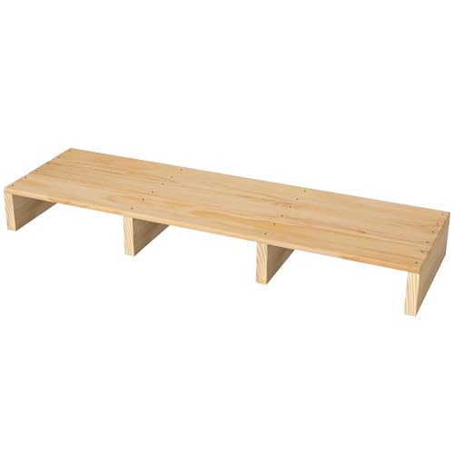 jxgzyy Großes Tritthocker Holz Fußhocker 100 x 30 x 11 cm Tritt Pads Trittstufe Podest Massivholz Betttritthocker für Drinnen und Draußen, für Bad, Küche, Bedroom, Bedside Support von jxgzyy