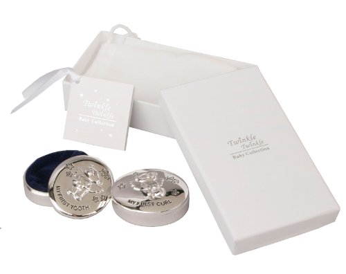 Die versilberte Lockendose und Zahndose Bärchen im Set - Geschenkset Twinkle Die versilberte Lockendose und Zahndose Bärchen im Set - Geschenkset Twinkle von Unbekannt