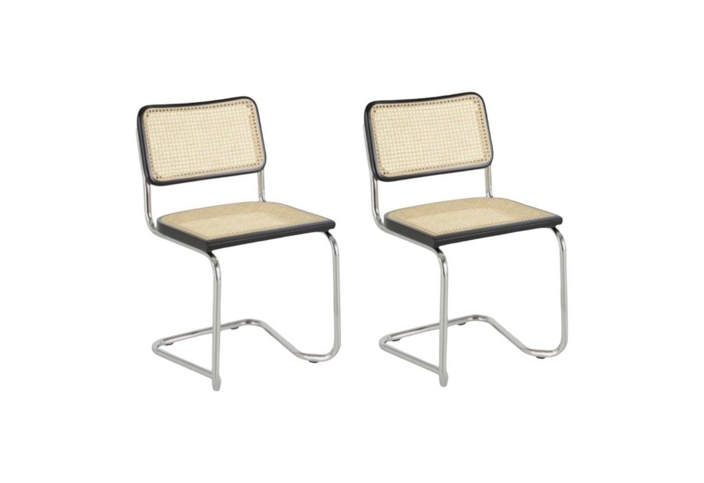 k-hometrends Freischwinger Moderner Schwingstuhl KALE, Wohnzimmerstuhl (2er Set), Wiener Geflecht k-hometrends Freischwinger Moderner Schwingstuhl KALE, Wohnzimmerstuhl (2er Set), Wiener Geflecht von k-hometrends