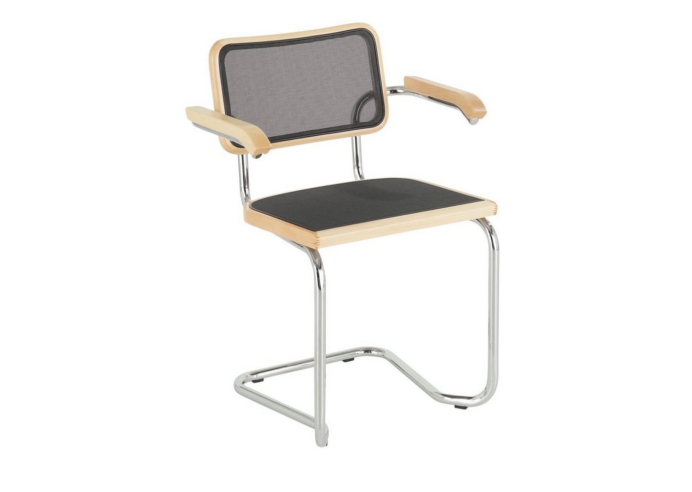 k-hometrends Freischwinger Moderner Armlehnstuhl KOAMI, verchromter Schwingstuhl, 53x82x50cm, 2er Set k-hometrends Freischwinger Moderner Armlehnstuhl KOAMI, verchromter Schwingstuhl, 53x82x50cm, 2er Set von k-hometrends