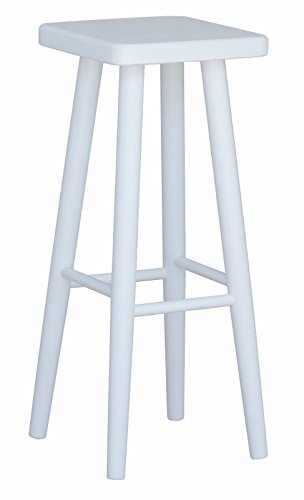 k koma BARSTUHL 72CM BUCHENHOLZ HOCKER NEU WEIß LOFT Restaurant (WEIß) von k koma