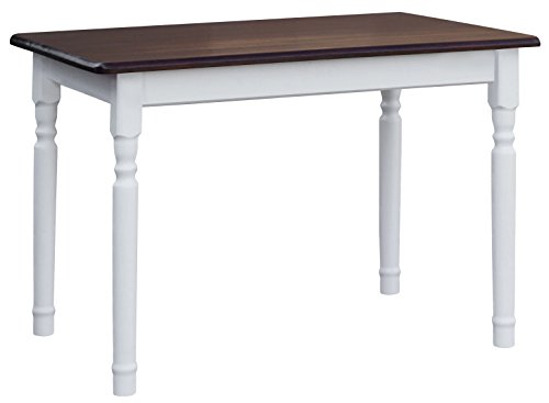 k koma Esstisch 110x70cm Küchentisch Tisch MASSIV Kiefer Holz weiß - nuss Landhausstil NEU k koma Esstisch 110x70cm Küchentisch Tisch MASSIV Kiefer Holz weiß - nuss Landhausstil NEU von k koma