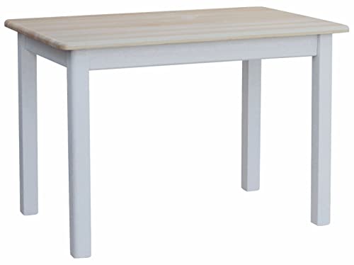 k koma Esstisch Tisch Küchentisch MASSIV Kiefer Holz weiß Honig NEU Hersteller Kiefer Lackiert (50 x 90) von k koma