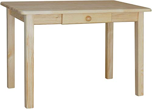 k koma Esstisch mit Schublade Küchentisch Speisetisch Tisch Kiefer massiv Restaurant (50 x 90 cm) von k koma