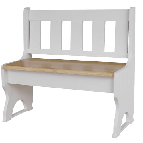 k koma Holz Bank Kiefer MASSIVHOLZ Weiss NEU Kiefer Lackiert (85) von k koma