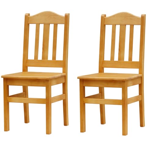 k koma Massiv Kiefer Holzstühle 2er-Set – Esszimmer/Gastronomie – Neu – Stühle aus massivem Holz - Alder/Erle Farbe k koma Massiv Kiefer Holzstühle 2er-Set – Esszimmer/Gastronomie – Neu – Stühle aus massivem Holz - Alder/Erle Farbe von k koma