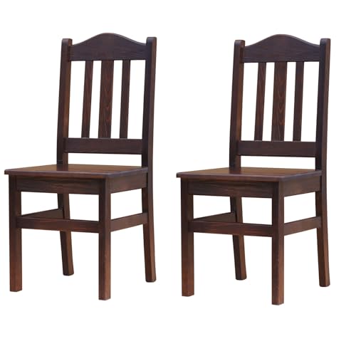 k koma Massiv Kiefer Holzstühle 2er-Set – Esszimmer/Gastronomie – Neu – Stühle aus massivem Holz - Nuss Farbe k koma Massiv Kiefer Holzstühle 2er-Set – Esszimmer/Gastronomie – Neu – Stühle aus massivem Holz - Nuss Farbe von k koma