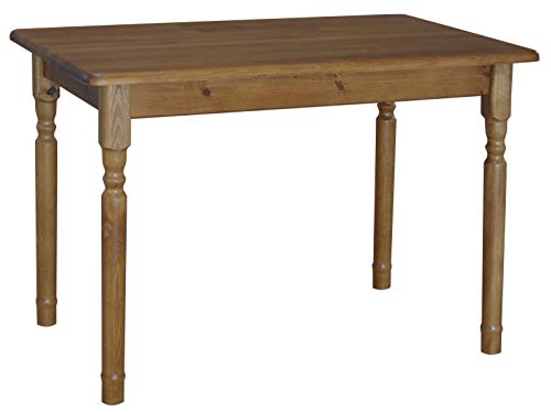 k koma Massiver Kiefernholztisch im Eichenholz-Look – klassisches Design in der Farbe Eiche, 100 x 60 cm k koma Massiver Kiefernholztisch im Eichenholz-Look – klassisches Design in der Farbe Eiche, 100 x 60 cm von k koma