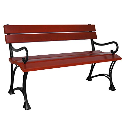 k koma Parkbank 120cm GARTENMÖBEL Sitzbank Gartenmöbel Holzbank Bank MASSIVHOLZ (Grün) von k koma