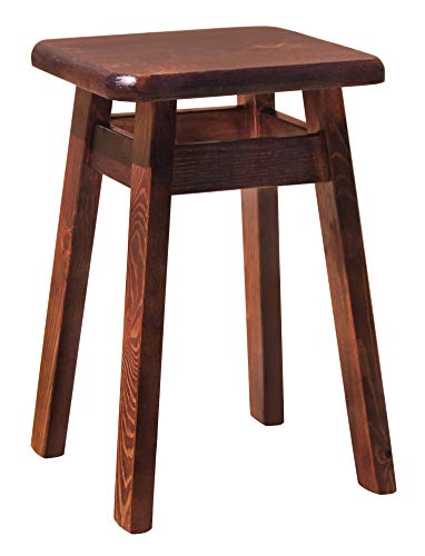 k koma SCHEMEL Kiefer Holz HOCKER Massive Holz (NUSS) von k koma