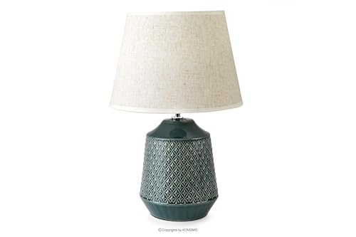 konsimo SOPI 2er Set Tischlampe - Schreibtischlampe für Wohnzimmer, Schlafzimmer und Flur - Tischleuchten Leselampe - Desk Lamp - Lampen Bürolampe - Grau/Beige - Keramik und Stoff Table Lamp konsimo SOPI 2er Set Tischlampe - Schreibtischlampe für Wohnzimmer, Schlafzimmer und Flur - Tischleuchten Leselampe - Desk Lamp - Lampen Bürolampe - Grau/Beige - Keramik und Stoff Table Lamp von k. konsimo.