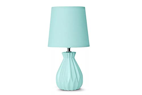 konsimo SOTER Tischlampe - Schreibtischlampe für Wohnzimmer, Schlafzimmer und Flur - Tischleuchten Leselampe - Desk Lamp - Lampen Bürolampe Blau von k. konsimo.