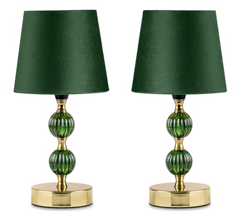 konsimo VULGA Tischlampe 2er Set - Schreibtischlampe für Wohnzimmer, Schlafzimmer und Flur - Tischleuchten Leselampe - Desk Lamp - Lampen Bürolampe Grün und Gold konsimo VULGA Tischlampe 2er Set - Schreibtischlampe für Wohnzimmer, Schlafzimmer und Flur - Tischleuchten Leselampe - Desk Lamp - Lampen Bürolampe Grün und Gold von k. konsimo.