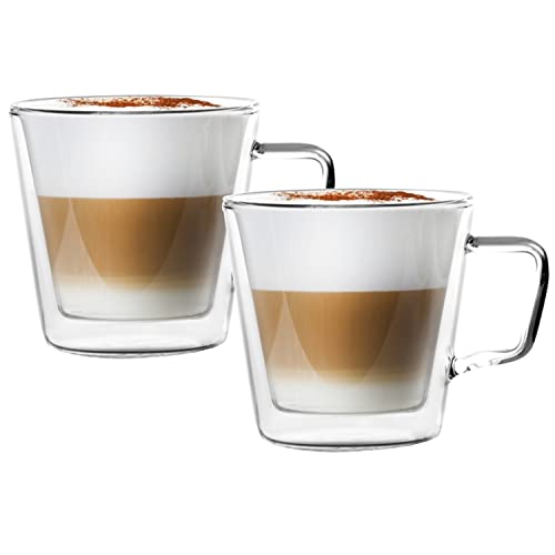 konsimo. DIVA Doppelwandige Kaffeegläser Cocktailgläser Wassergläser Teeglas Teegläser Tasse - 250 ml Durchsichtig 2er set konsimo. DIVA Doppelwandige Kaffeegläser Cocktailgläser Wassergläser Teeglas Teegläser Tasse - 250 ml Durchsichtig 2er set von k. konsimo.