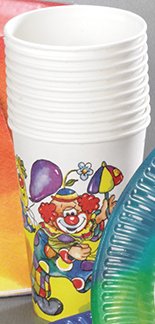 10 Papp Becher Kinder Geburtstag CLOWN von k.A.