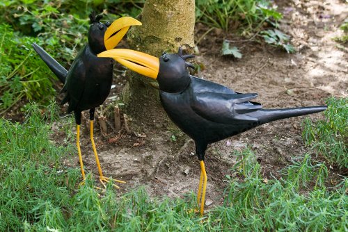 Casablanca Vogelpaar Barney und Billy aus Metall Figur Vogel Garten von Casablanca