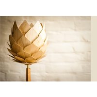 Stehlampe Modern Zylinder Artischocke Design Floor Lamp Standard Lamp Wood Flower von kOnzeptreyhe