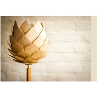 Stehlampe Modern Zylinder Artischocke Design Floor Lamp Standard Lamp Wood Flower von kOnzeptreyhe