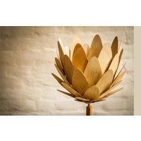Stehlampe Modern Zylinder Artischocke Design Floor Lamp Standard Lamp Wood Flower von kOnzeptreyhe