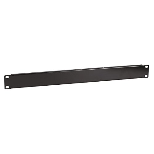 kab24® Blindabdeckung Frontplatte Blindplatte Abdeckung 19 Zoll 1HE schwarz RAL9005 von kab24