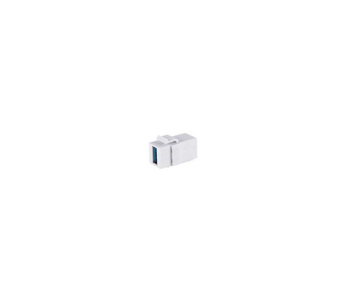 Kabelbude.eu Kabelverbinder-Sortiment Keystone Verbinder USB-A-Buchse 3.0, 5Gbps, Winkel von Kabelbude.eu