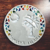 Trittstein Mit Mosaikglas Benutzerdefinierte Bild | Groß Zustand Flagge Trittstein Mit Mosaikglas Benutzerdefinierte Bild | Groß Zustand Flagge von kacygilpinart