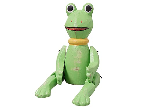 kadoh Kantenhocker Tier (Frosch) 16 cm • Deko-Figur aus Holz für Wohnzimmer • Handgemachte Holztiere von kadoh