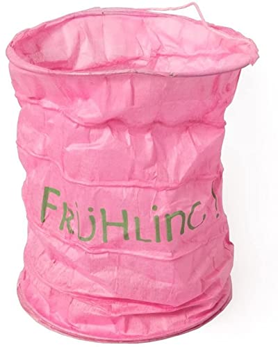 kadoh Papier-Lampion (1 St.) • Lichtertüten "Frühling" in Pink & Grün • Partydeko für Hochzeit, Geburtstag, Fasching • Größe M von kadoh