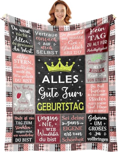 kaileFURN Geburtstagsgeschenk für Frauen Manner, Kuscheldecke Geschenk Decke für Freundin Beste Freundin Schwester Geschenke Zum GeburtstagMama, Oma, Lustiges Geschenke für Frauen Geburtstag kaileFURN Geburtstagsgeschenk für Frauen Manner, Kuscheldecke Geschenk Decke für Freundin Beste Freundin Schwester Geschenke Zum GeburtstagMama, Oma, Lustiges Geschenke für Frauen Geburtstag von kaileFURN