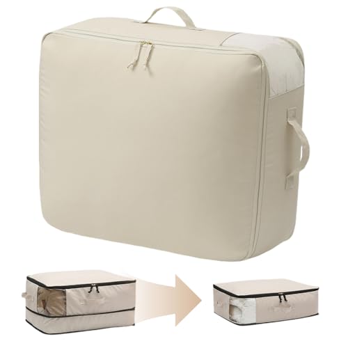 Ultra Space Saving Self Compression Organizer, 2024 Neuestes Platz sparender Selbstkomprimierender Organizer, Selbstkomprimierende Bewegliche Organizertaschen for Bettdecken Kleidung (M(40*30*12cm)) von kailisi
