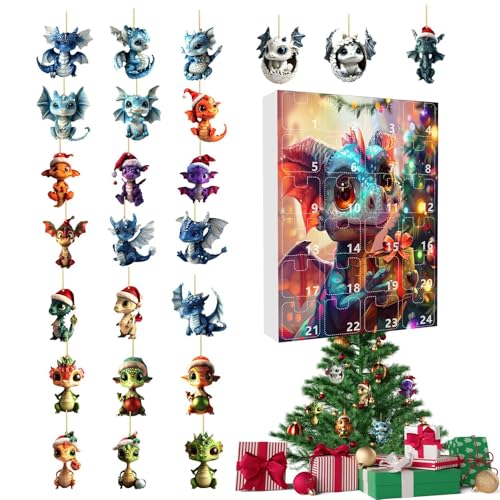 kaiop Adventskalender | 24 Tage Acryl WeihnachtsKalender | Wohndeko Für Auto Wohnheim Wohnung Klassenzimmer Schulraum | Dekoration Für Erntedankfest von kaiop