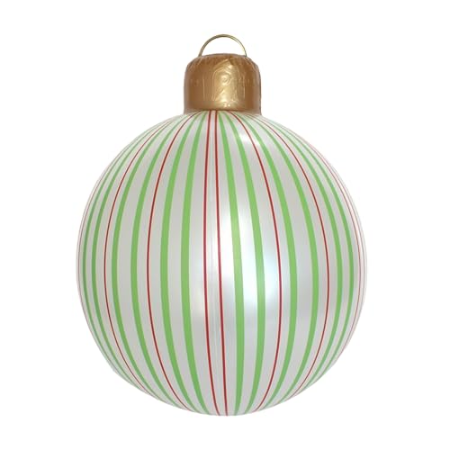 kaiop Aufblasbare Weihnachtskugeln Für Draußen - Luftballon Weihnachtskugeln,Große PVC Weihnachtsdekoration Für Winter Outdoor Garten Vorgarten Weihnachtsfest Festtagsdekoration von kaiop