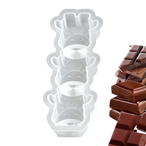 kaiop Christmas Harz Formen | 3-Fach Kerzenformen Silikon - Bastelbedarf Für Schokolade Plätzchen Süßigkeiten Backen Ton Seife Epoxy Gips Party Deko Weihnachtsschmuck von kaiop