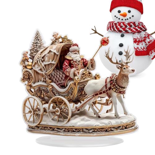 kaiop Desktop Christmas Decor - 2D Acryl Weihnachtsfiguren Santa Claus Rentier Tischdekoration - Multifunktionale Festliche Deko Für Innen Außen Garten Wohnzimmer Schlafzimmer kaiop Desktop Christmas Decor - 2D Acryl Weihnachtsfiguren Santa Claus Rentier Tischdekoration - Multifunktionale Festliche Deko Für Innen Außen Garten Wohnzimmer Schlafzimmer von kaiop