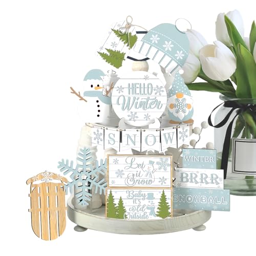 kaiop Tiered Tray Deko - 16 Teile Weihnachtsdeko Schneeflocken Etagere Deko - Saisonale Tischdekoration Als Zentrale - Kamin Schreibtisch Innen Küche Schrank Zuhause Wohnung Büro Bar kaiop Tiered Tray Deko - 16 Teile Weihnachtsdeko Schneeflocken Etagere Deko - Saisonale Tischdekoration Als Zentrale - Kamin Schreibtisch Innen Küche Schrank Zuhause Wohnung Büro Bar von kaiop