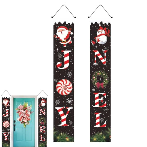 kaiop Weihnachtliche Eingangsdekoration | Christmas Porch Decoration,Festival Ornament With Cartoon Letters For Restaurant Entrance Garage Garden Gate Patio Cafe Company von kaiop
