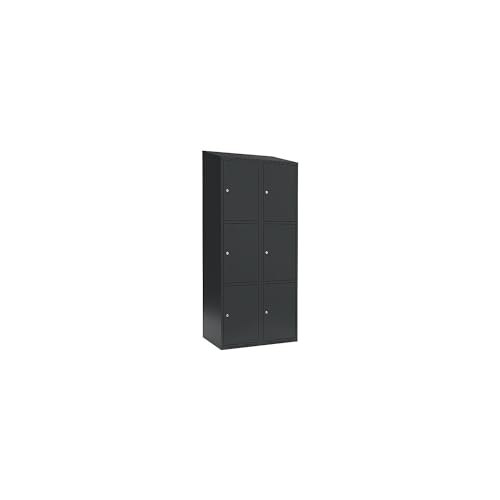 kaiserkraft | 3er-Schließfachschrank Fydor | 2 Abteile | grau | B 800 mm | 2 Abteile | schräge Dachform | Zylinderschloss kaiserkraft | 3er-Schließfachschrank Fydor | 2 Abteile | grau | B 800 mm | 2 Abteile | schräge Dachform | Zylinderschloss von kaiserkraft
