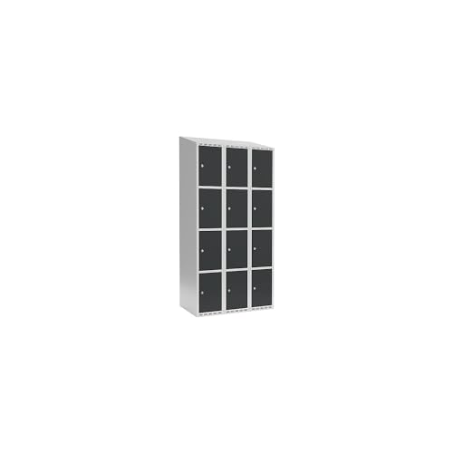 kaiserkraft | 4er-Schließfachschrank Fydor | 3 Abteile | lichtgrau/grau | B 900 mm | 3 Abteile | schräge Dachform | Zylinderschloss kaiserkraft | 4er-Schließfachschrank Fydor | 3 Abteile | lichtgrau/grau | B 900 mm | 3 Abteile | schräge Dachform | Zylinderschloss von kaiserkraft