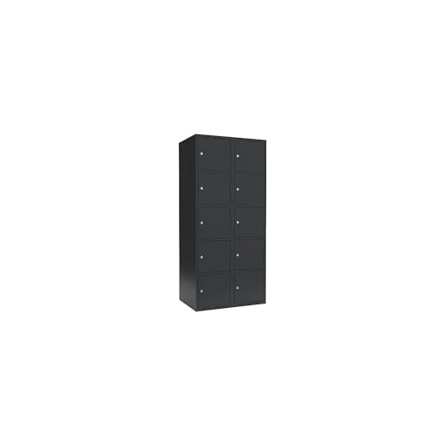 kaiserkraft | 5er-Schließfachschrank Fydor | 2 Abteile | grau | B 800 mm | 2 Abteile | Flache Dachform | Zylinderschloss kaiserkraft | 5er-Schließfachschrank Fydor | 2 Abteile | grau | B 800 mm | 2 Abteile | Flache Dachform | Zylinderschloss von kaiserkraft