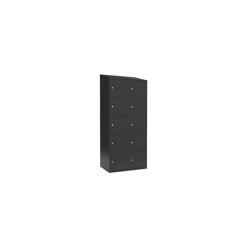 kaiserkraft | 5er-Schließfachschrank Fydor | 2 Abteile | grau | B 800 mm | 2 Abteile | schräge Dachform | Zylinderschloss kaiserkraft | 5er-Schließfachschrank Fydor | 2 Abteile | grau | B 800 mm | 2 Abteile | schräge Dachform | Zylinderschloss von kaiserkraft