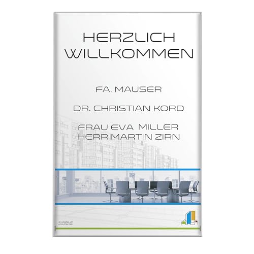 kaiserkraft | MADRID Silver Line™ Wegweiser | DIN A4 hoch | HxB 299,5 x 212,5 mm | Sichtformat | HxB 293 x 206 mm von kaiserkraft