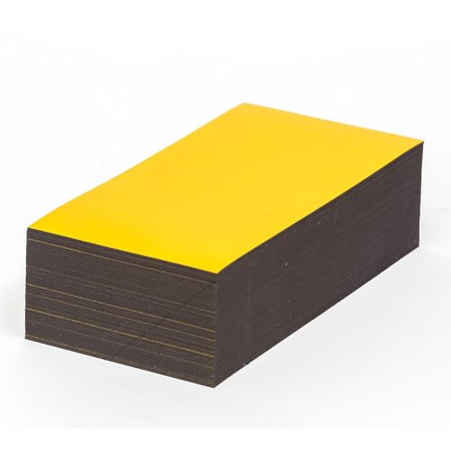 kaiserkraft | Magnet-Lagerschilder | gelb | HxB 80 x 200 mm | VE 100 Stk von kaiserkraft