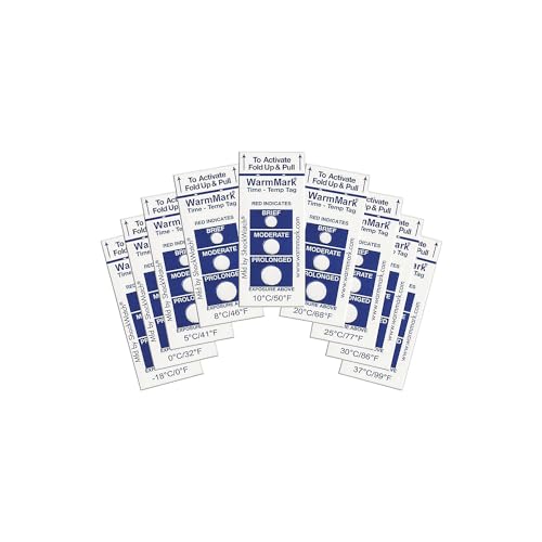 kaiserkraft | WarmMark® Temperatur-Zeit-Indikator | irreversibel | VE 10 Stk | Temperaturgrenzwert 10 °C von kaiserkraft