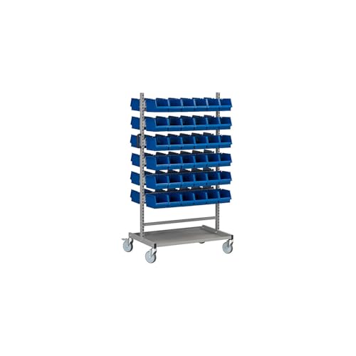 kaiserkraft | Werkzeug- und Materialwagen | mit 12 Kästenschienen | LxBxH 925 x 610 x 1650 mm von kaiserkraft