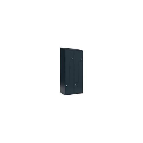 kaiserkraft | Z-Spind Fydor | 2 Abteile | grau | B 800 mm | 2 Abteile | schräge Dachform | Vorhängeschloss kaiserkraft | Z-Spind Fydor | 2 Abteile | grau | B 800 mm | 2 Abteile | schräge Dachform | Vorhängeschloss von kaiserkraft
