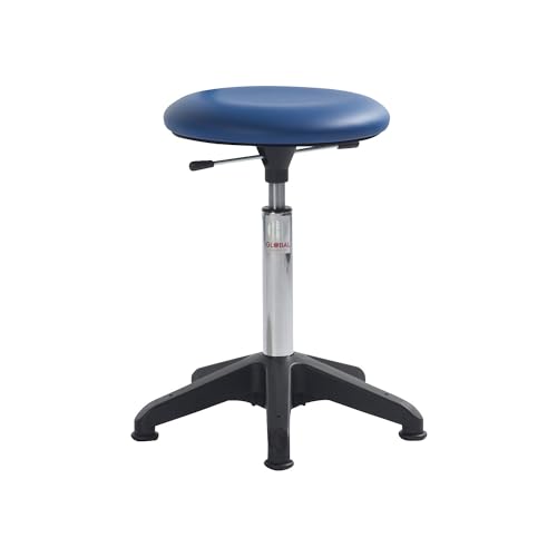 kaiserkraft gaerner Arbeitshocker | verstellbar mit Bodengleitern | blau | Höhenverstellbereich = 400-530 mm von kaiserkraft