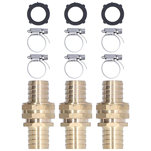 3 Set Garden Schlauch Reparaturanschluss - 3/4in weiblicher männlicher Faden für 3/4in oder 5/8 -Zoll -Gartenschlauchanpassung von kaisudiAP