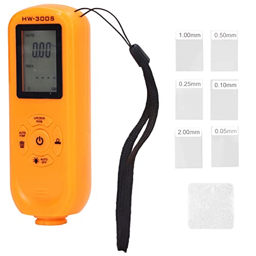 Beschichtungsdicke Digitale Hintergrundbeleuchtung LCD -Filmdicke Messgerät für die Herstellung von Metallverarbeitung Chemikalie (Orange) von kaisudiAP